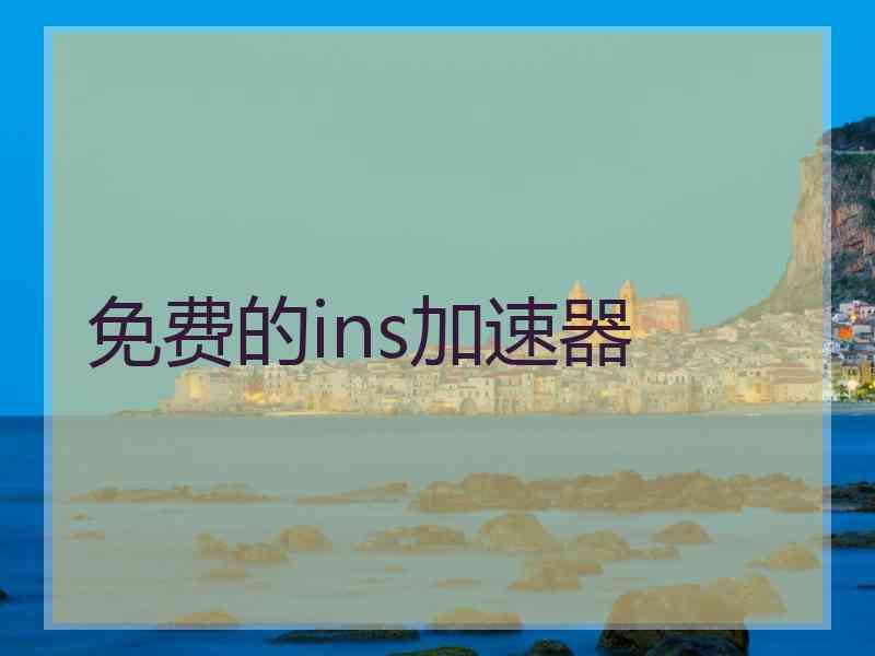 免费的ins加速器
