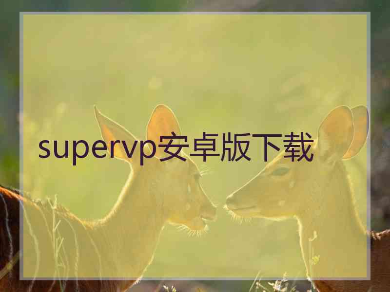 supervp安卓版下载